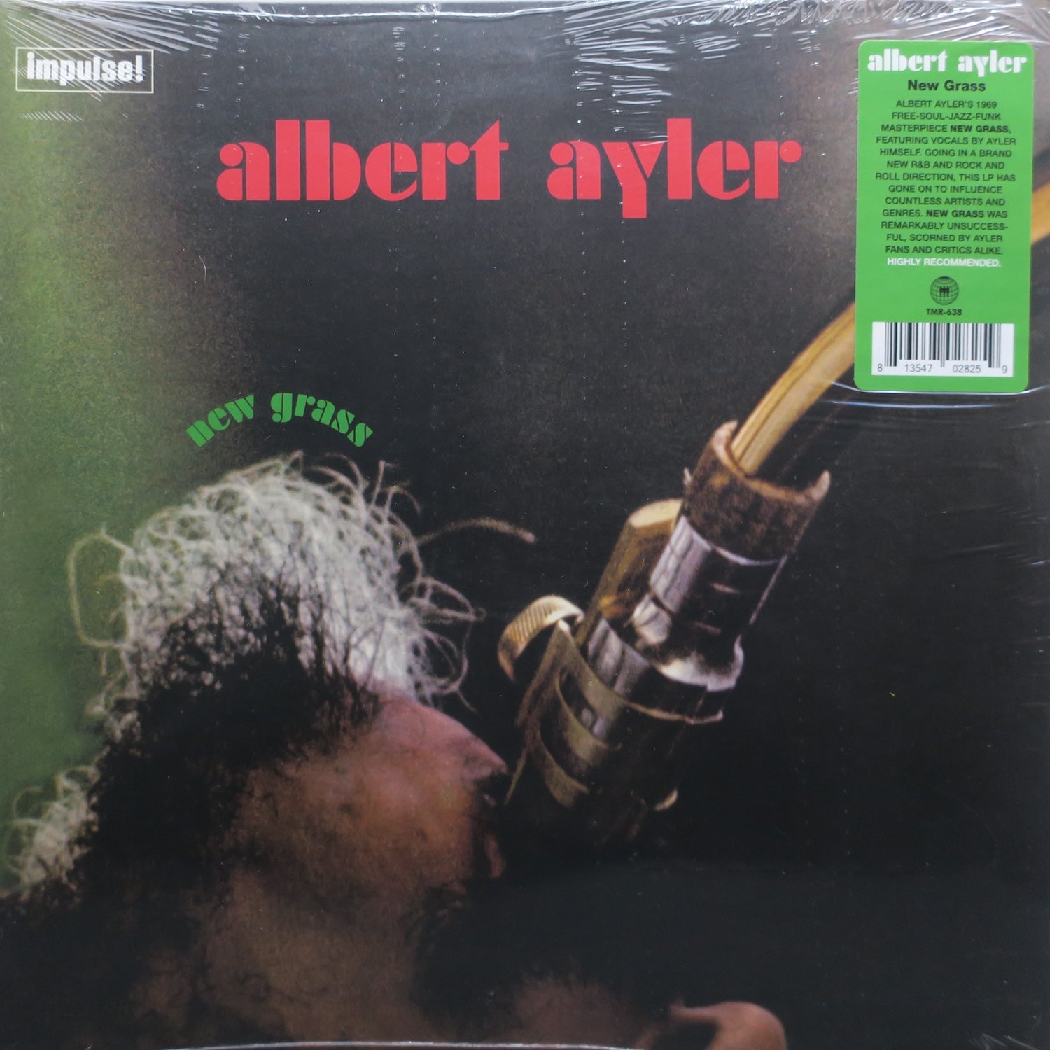 ALBERT AYLER 'New Grass' Vinyl LP Record - 1969 Free Jazz Album - Perfect for Jazz Collectors & Vinyl Enthusiasts - Great for Home Listening & Music Collections
