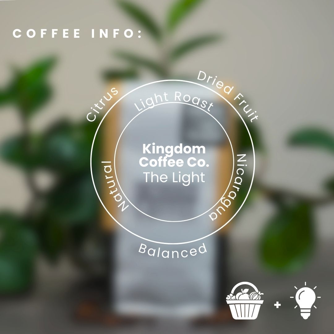 Kingdom Coffee Light Roast Coffee Beans - Premium Arabica for Home Brewing, Office & Gifts