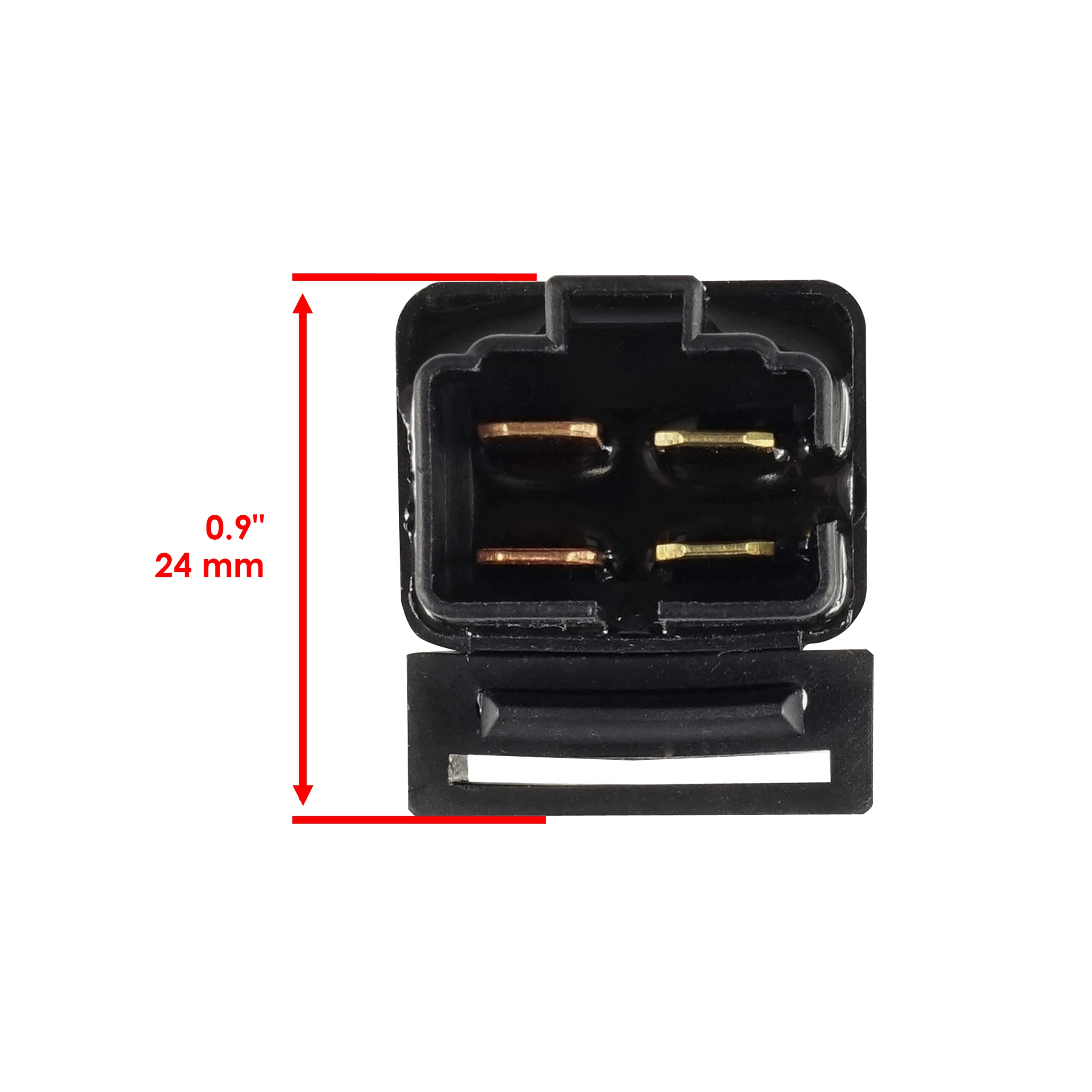Caltric Starter Solenoid Relay Compatible with Yamaha Raptor 250 YFM250 2008-2013 - Replacement Part for ATV Starter System, Off-Road & Motorcycle Repair