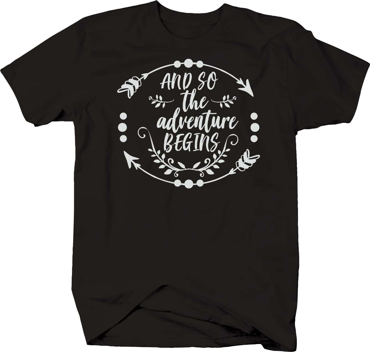 The Adventure Begins Graduate School T-Shirt for Men - Black | Comfortable & Stylish College Graduation Gift for Students