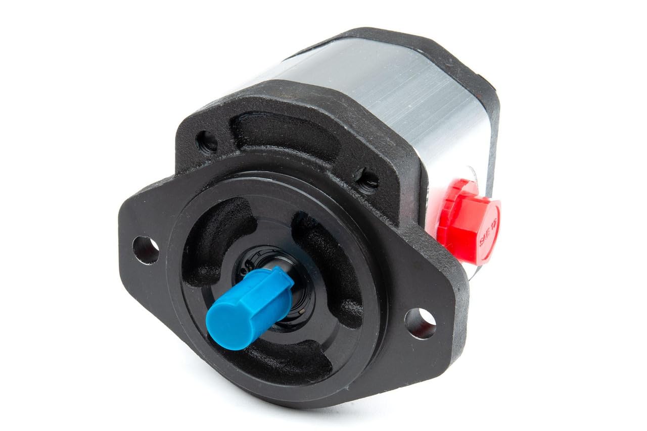 High Pressure Hydraulic Gear Pump - 3626 PSI, 4000 RPM, 0.389 CID, CW Rotation, 2-Bolt A Type, ⅝” Keyed Shaft, SAE 10 Outlet Ports - Ideal for Log Splitters, Construction Equipment, and Industrial Machinery (Model: 252431)