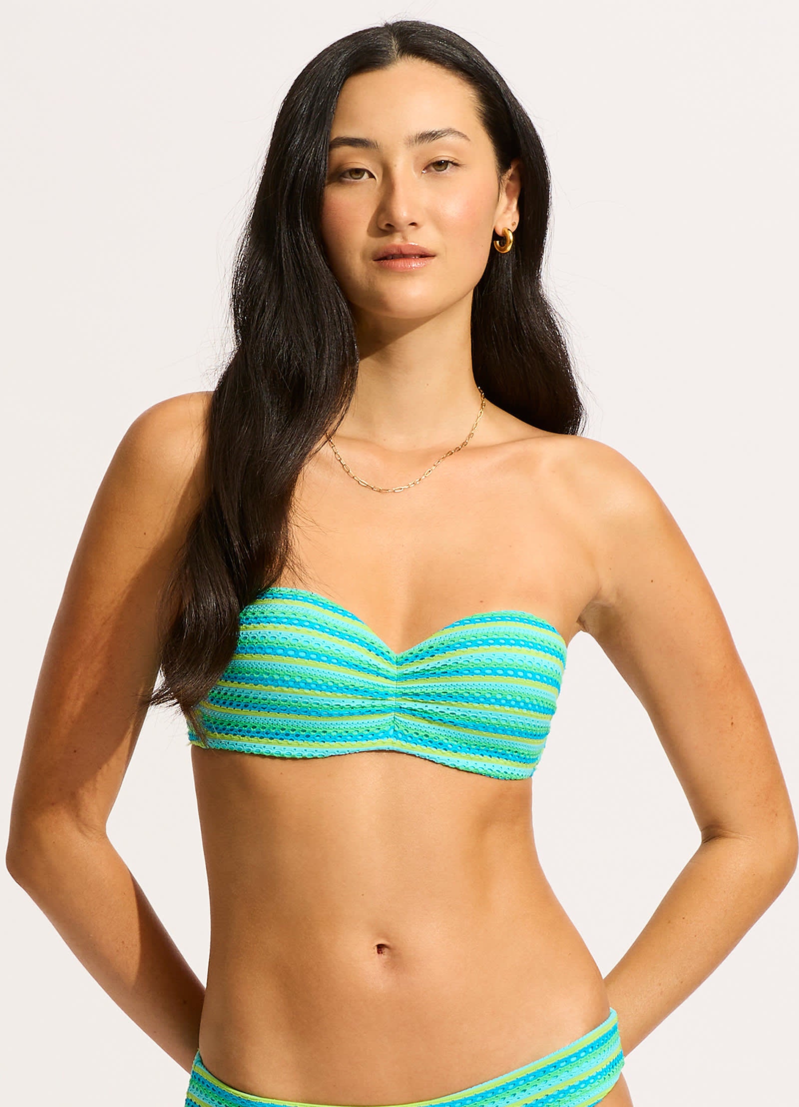 Calypso Bustier Bandeau Bikini Top - Sexy Push Up Swimwear for Women | Perfect for Beach Vacations & Pool Parties