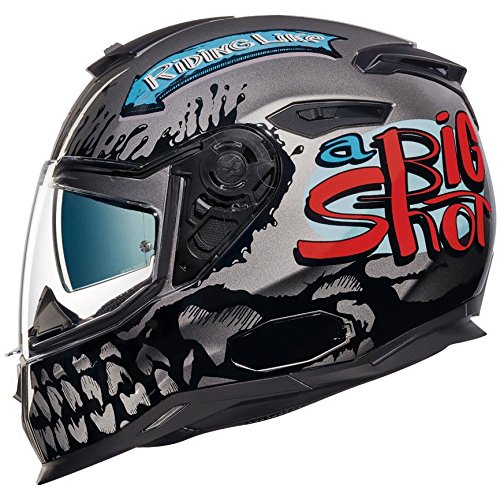Nexx SX100 Big Shot Motorcycle Helmet - Lightweight & Comfortable Full Face Helmet for Men & Women - Perfect for Street Riding, Commuting & Racing