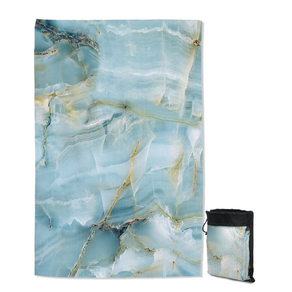 Premium Sand-Free Quick Dry Beach Towel - Super Absorbent, Lightweight & Compact for Travel, Pool, Yoga, Picnics & Outdoor Activities