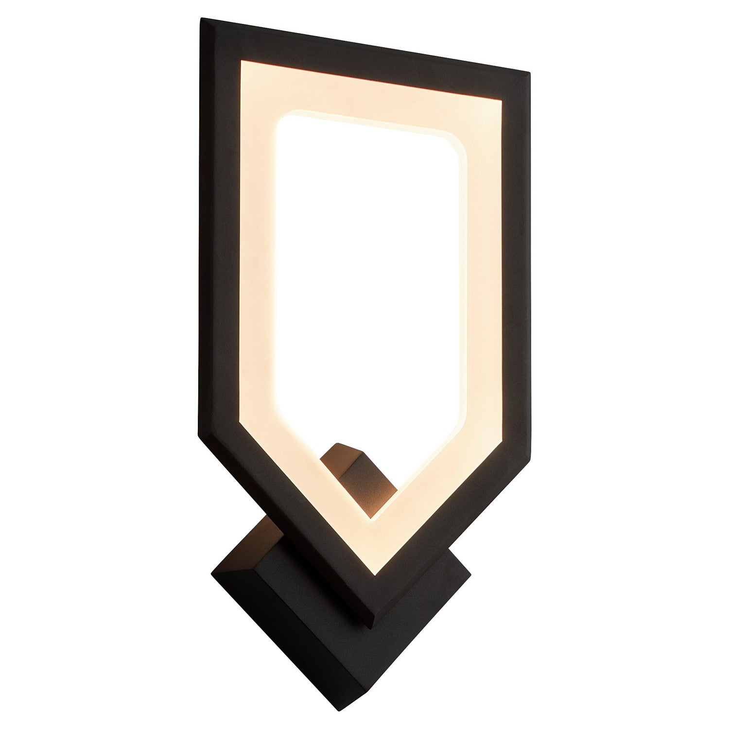 Oxygen Aegis 3 59 15 Modern LED Wall Sconce Light - Black | Energy Efficient Indoor Lighting for Living Room, Bedroom & Hallway