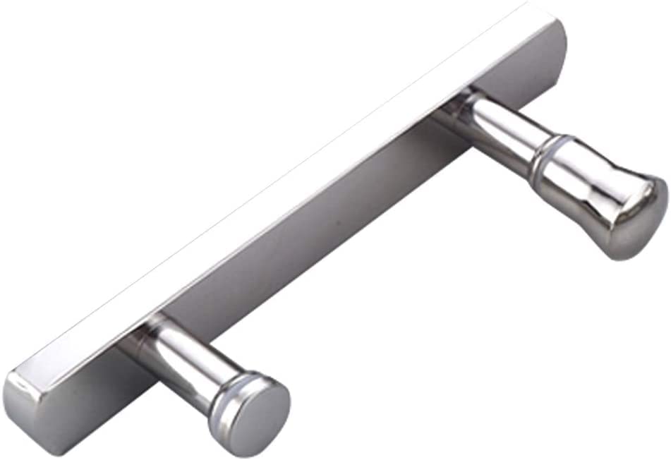 MIQXUAN Shower Door Handle Replacement Set - 145mm Hole Centers - Stainless Steel Glass Door Knob & Pull Bar for Bathroom & Shower Screen | Perfect for Modern Bathroom Renovation & Spa Style Upgrades