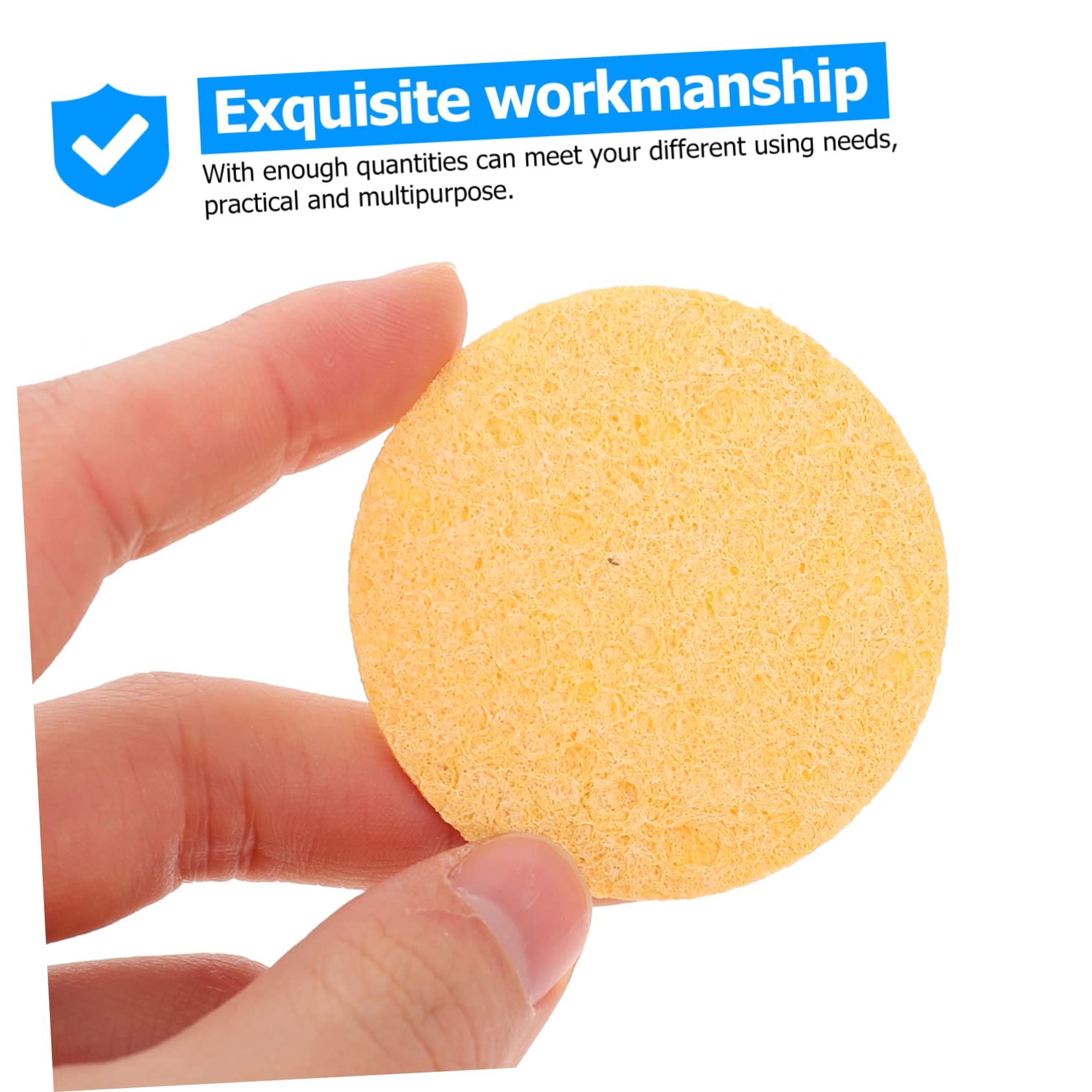 Premium Hermit Crab Cleaning & Drinking Sponges - 12 Pack Natural Safe Sponge Set for Pet Crab Habitat - Ideal for Terrarium, Cage & Tank Maintenance