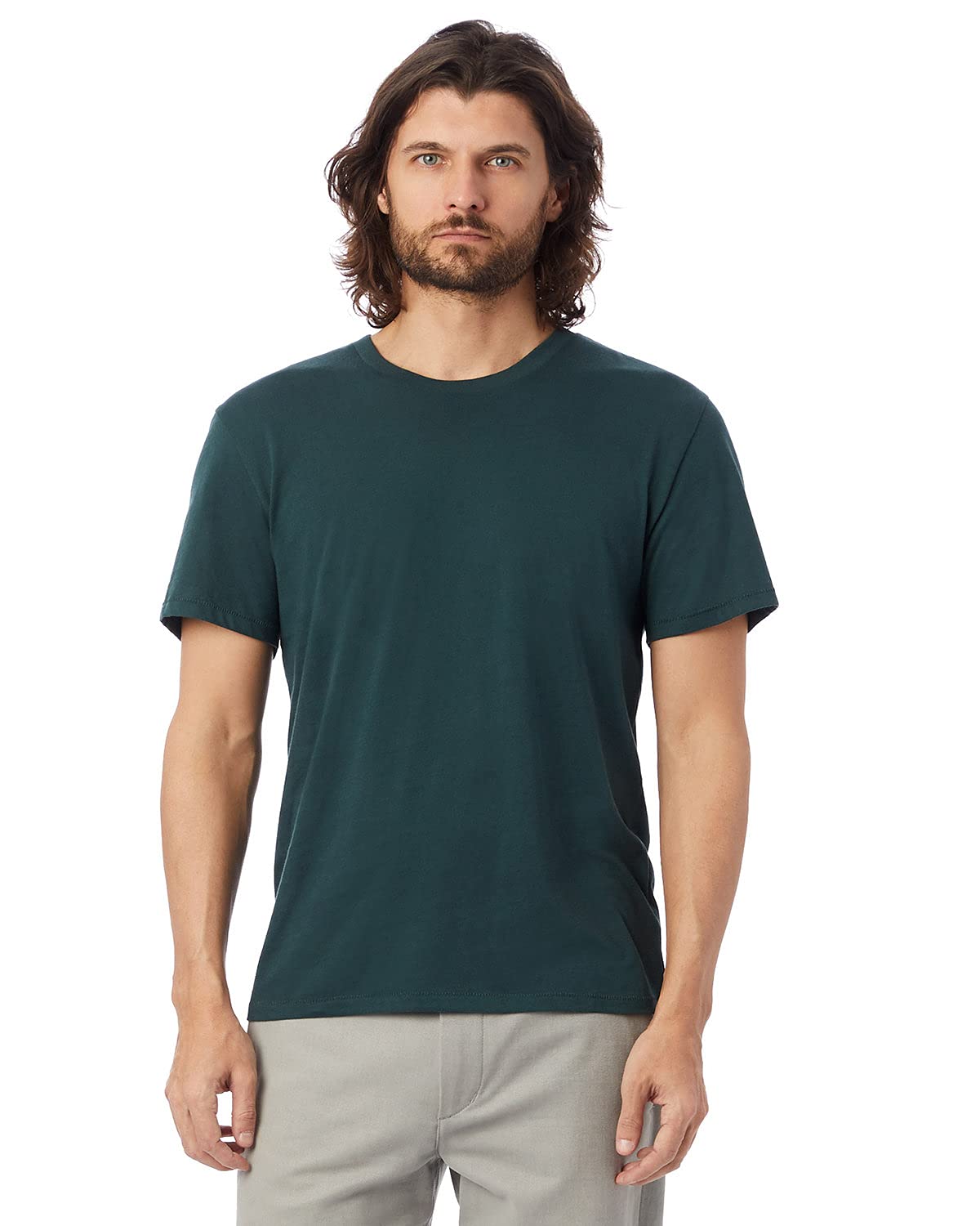 Organic Cotton Crewneck T-Shirt for Men - Eco-Friendly & Comfortable Casual Wear for Everyday, Gym, and Outdoor Activities
