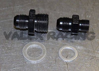 Bosch 044 Fuel Pump AN 6 Inlet & Outlet Fittings - Black High Performance Fuel Line Connectors for Racing, Automotive Upgrades & Diesel Applications
