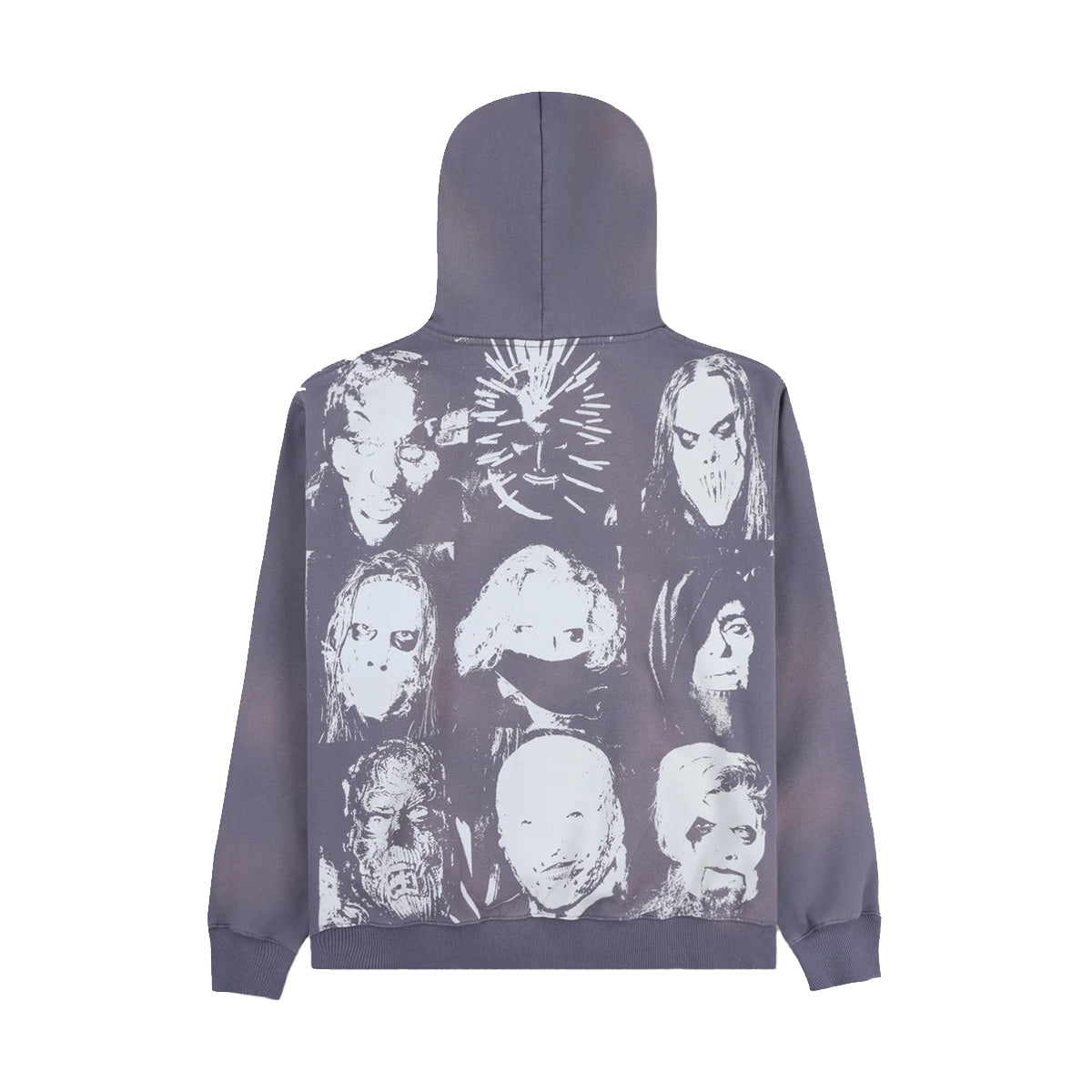 Slipknot Nonagram Zip Hoodie 'Smoke' - Official Band Merch for Metal Fans | Perfect for Concerts, Gifts & Everyday Wear