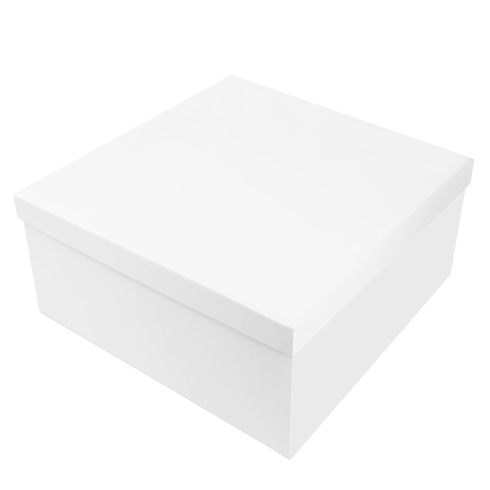 YAWOIRG 10x10x4.5 Inches White Magnetic Gift Box - Large Square Present Box with Lid for Gift Wrapping, Storage & Special Occasions - Perfect for Weddings, Birthdays, Anniversaries & Corporate Gifts