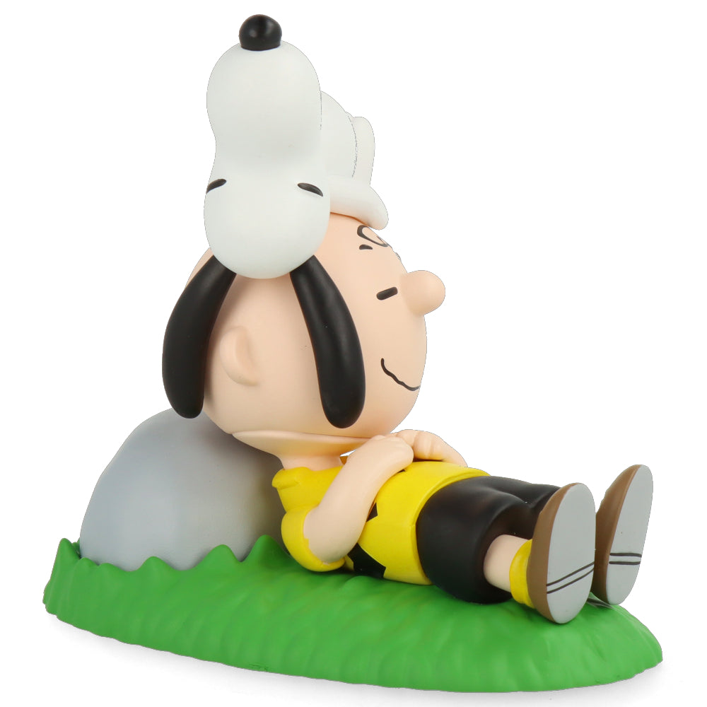 Peanuts Series 13 Napping Charlie Brown & Snoopy Collectible Figurine - UDF Vinyl Statue for Home Decor, Office Display, and Gift for Peanuts Fans