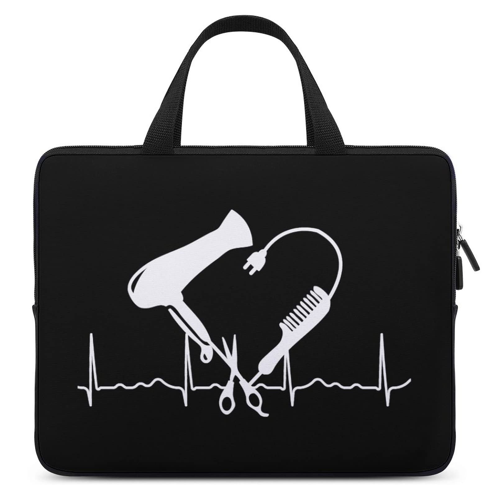 Hairstylists Heartbeat Waterproof Laptop Bag - Slim Business Casual Computer Briefcase for Work, Travel, and Daily Commute