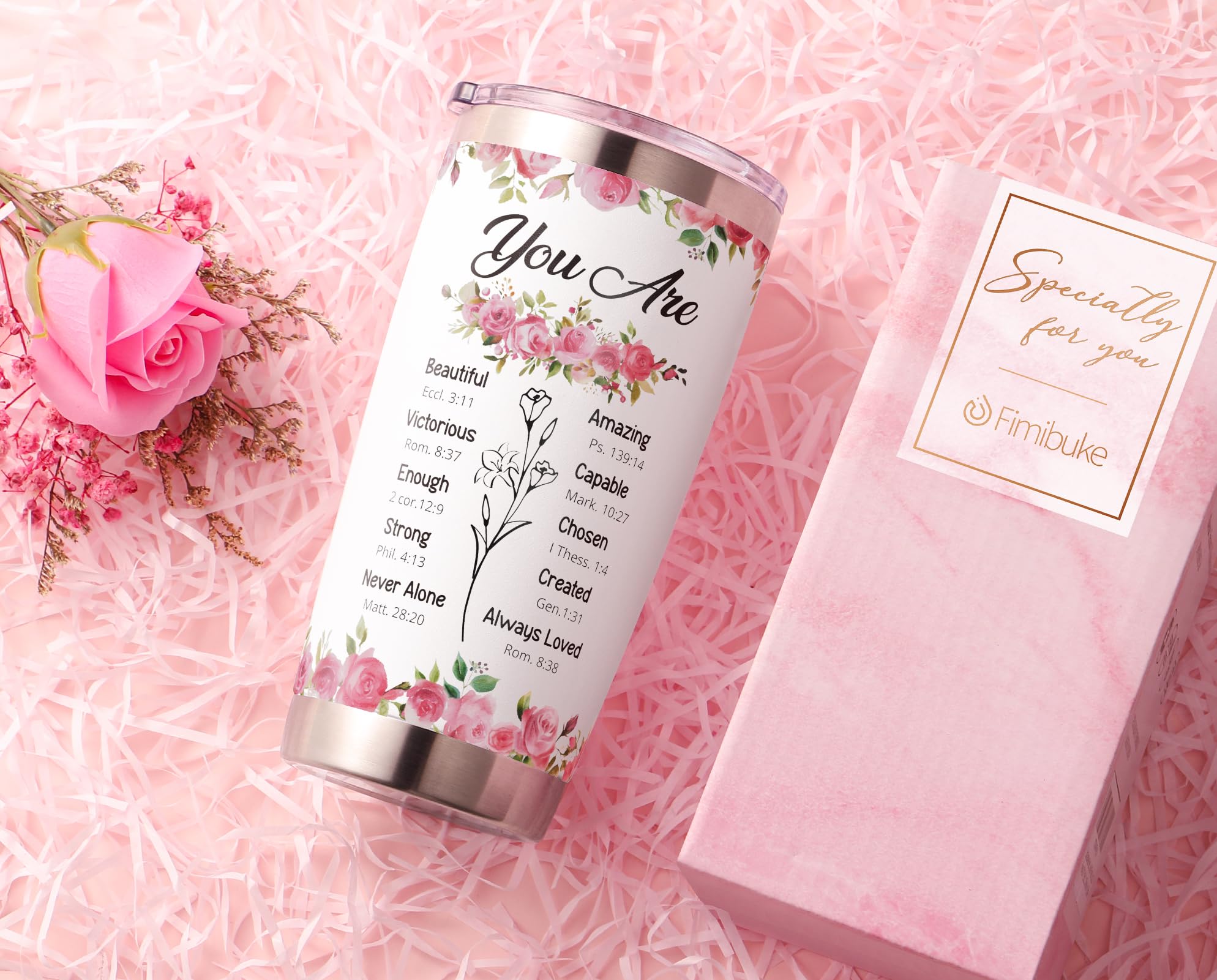 20oz Insulated Tumbler - Christian Gifts for Women, Inspirational Religious Gift with Jesus Design - Perfect for Birthday, Mother's Day, Baptism, Bible Study & Daily Use - Great for Mom, Grandma, Friends, Aunt, Sister, Wife & Coworkers