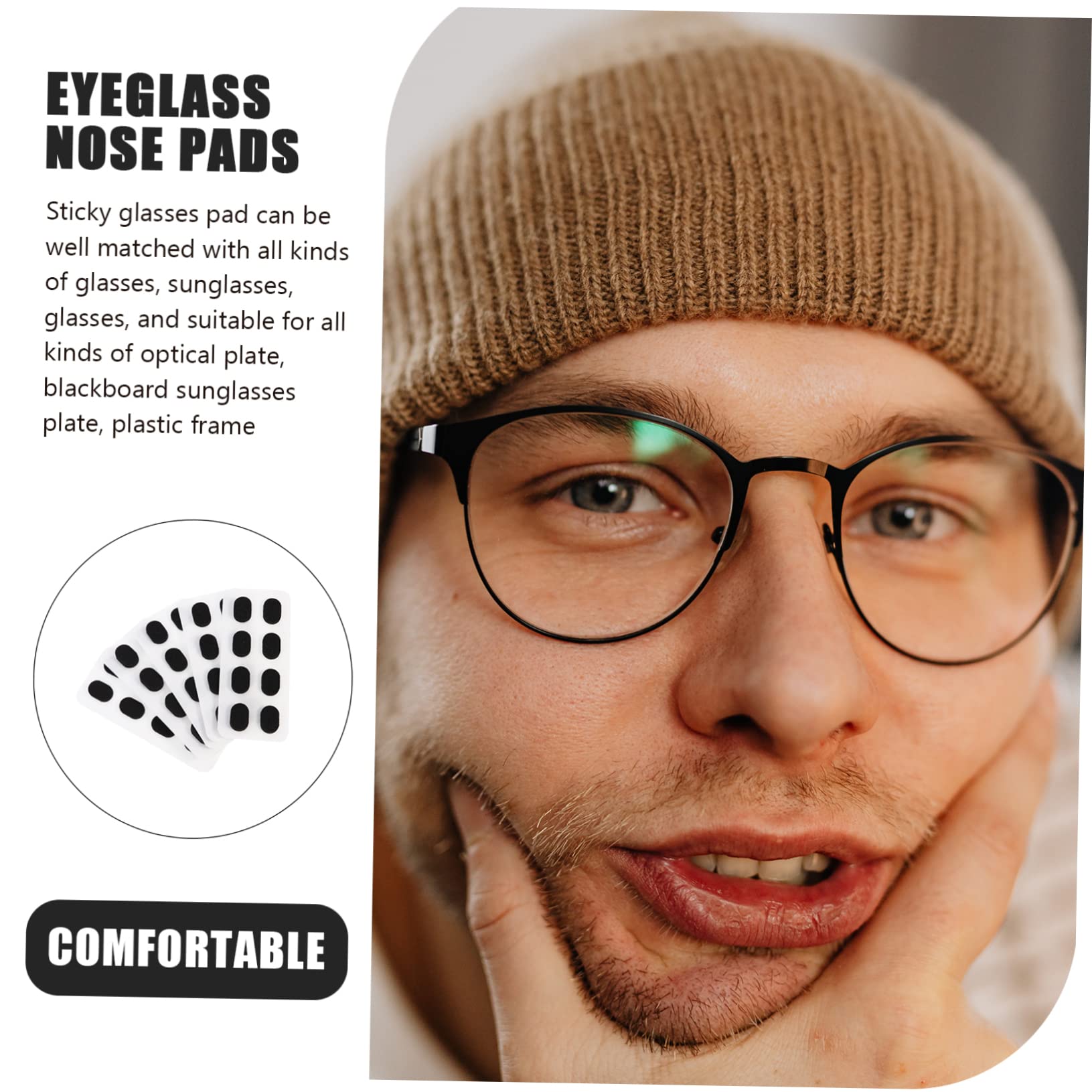 400 Pairs Soft Silicone & EVA Foam Glasses Nose Pads - Universal Eyewear Accessories for Comfort & Repair - Perfect for Reading, Computer Use, and Daily Wear
