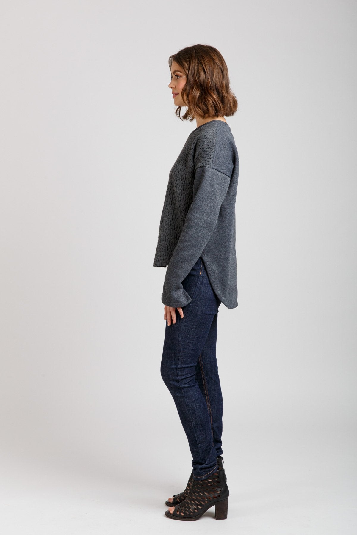 Megan Nielsen Jarrah Sweater - Women's Knit Pullover for Fall & Winter | Cozy Casual Wear for Work & Weekend Outfits