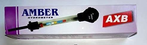 Amber Automotive Battery Hydrometer - Accurate Specific Gravity Tester for Car & Boat Batteries (AxB) | Ideal for Battery Maintenance & Performance Testing