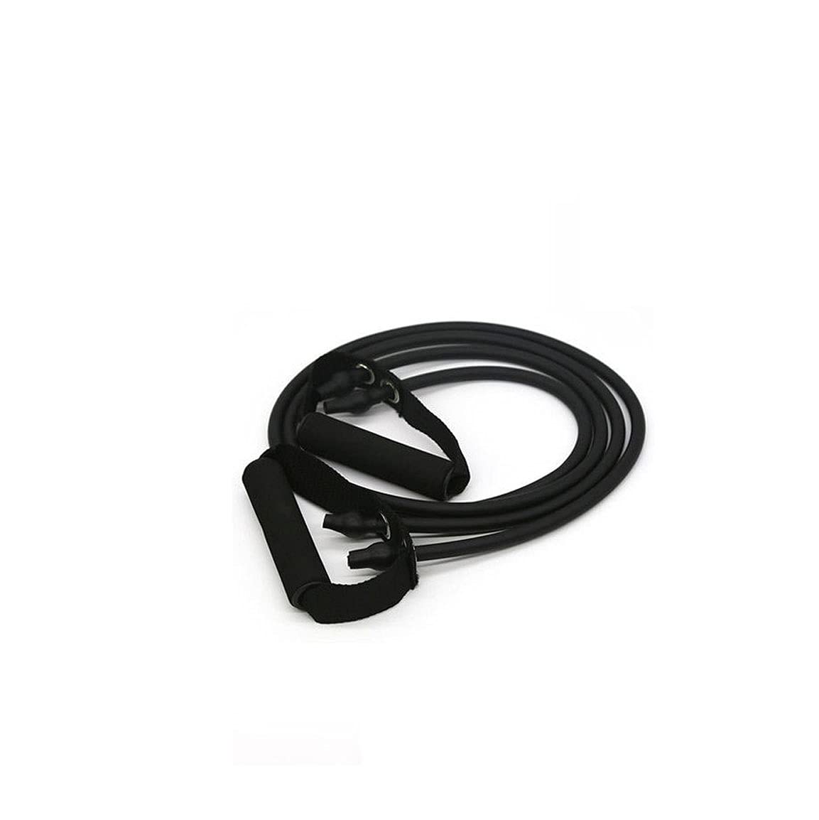 Premium Exercise Resistance Bands Set for Men & Women - 60lbs Strength Training Tubes for Home, Gym, Yoga - Black Fitness Equipment for Full Body Workout, Muscle Toning, and Rehabilitation Therapy