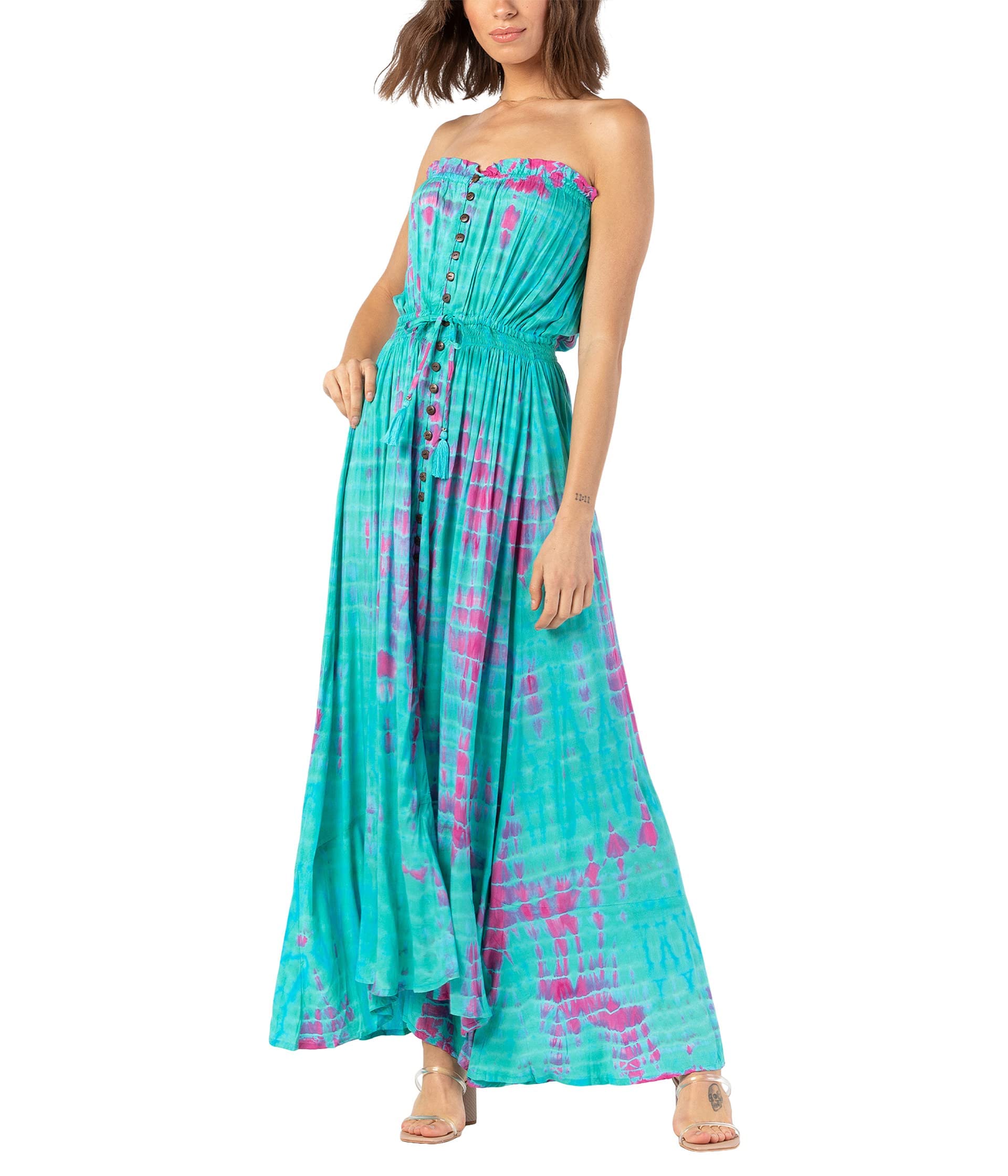 Tiare Hawaii Ryden Maxi Dress - Flowy Summer Beach Dress for Women, Boho Chic Vacation Outfit, Perfect for Tropical Getaways & Poolside Parties