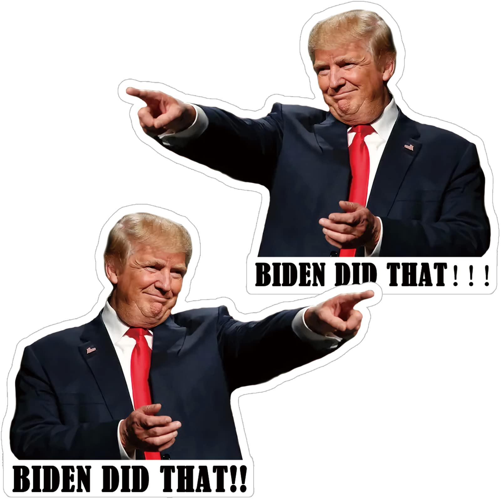 100PCS Political Parody Vinyl Stickers - Trump Biden Election Humor Stickers for Cars, Laptops, Windows | Waterproof Bumper Stickers for Gas Pumps, Vehicles & More | Perfect for Political Satire, Prank Gifts & Conservative Humor