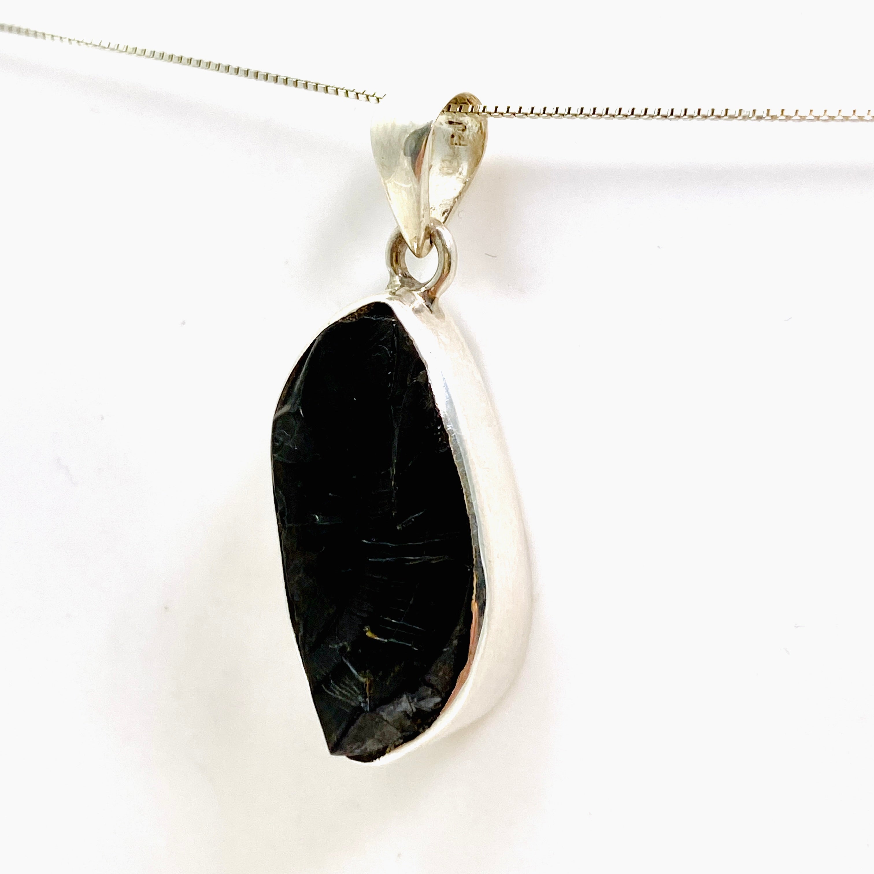 Natural Shungite Freeform Raw Pendant Necklace - EMF Protection & Healing Stone Jewelry - Perfect for Meditation, Energy Cleansing & Spiritual Wellness