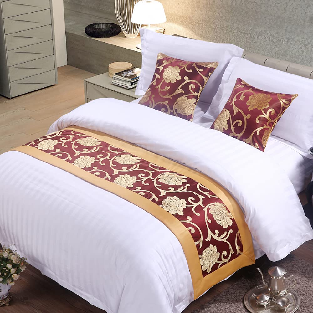 Luxury King Size Bed Runner & Bedspread Set - Modern Coverlet, Hotel Style Bed Scarf, Premium Bed Trim for Elegant Bedroom Decor | Perfect for Master Bedroom, Guest Room & Upscale Hotels