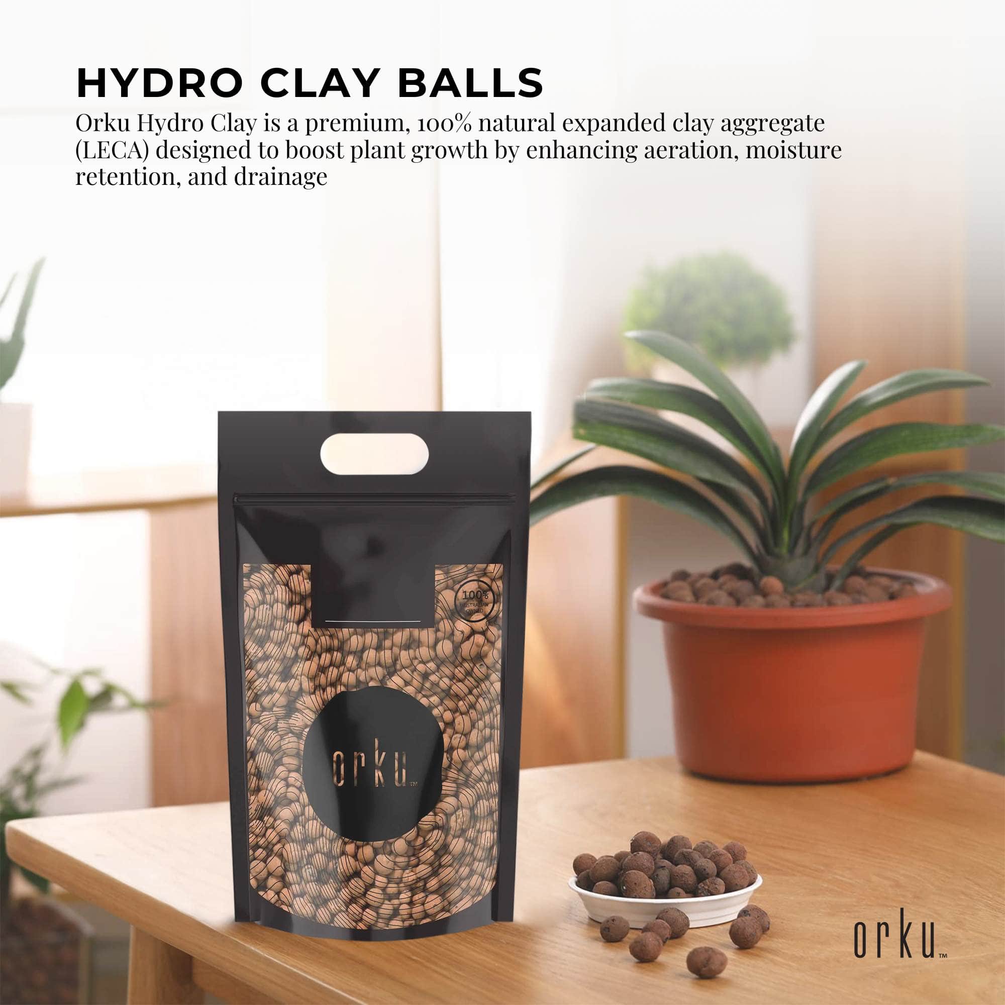 10L Hydro Clay Balls - Natural Premium Hydroponic Expanded Clay Pebbles for Plant Growing Medium | Ideal for Hydroponics, Aquaponics, Indoor & Outdoor Gardening