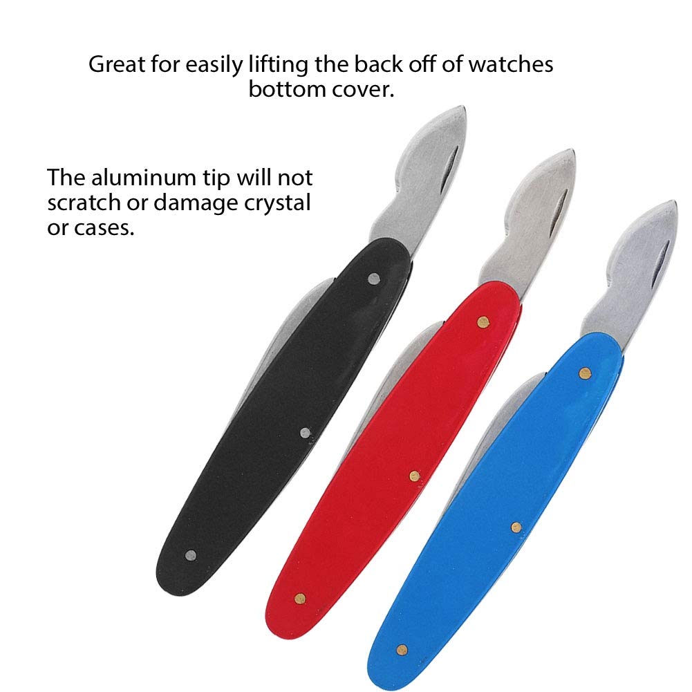 Professional Watch Back Case Opener Knife - Precision Watch Repair Tool Kit for Watchmakers & Battery Replacement | Durable Watch Case Opening Remover for Rolex, Omega & Luxury Watches | Perfect for Watch Repair Shops, DIY Enthusiasts & Jewelry Maintenance