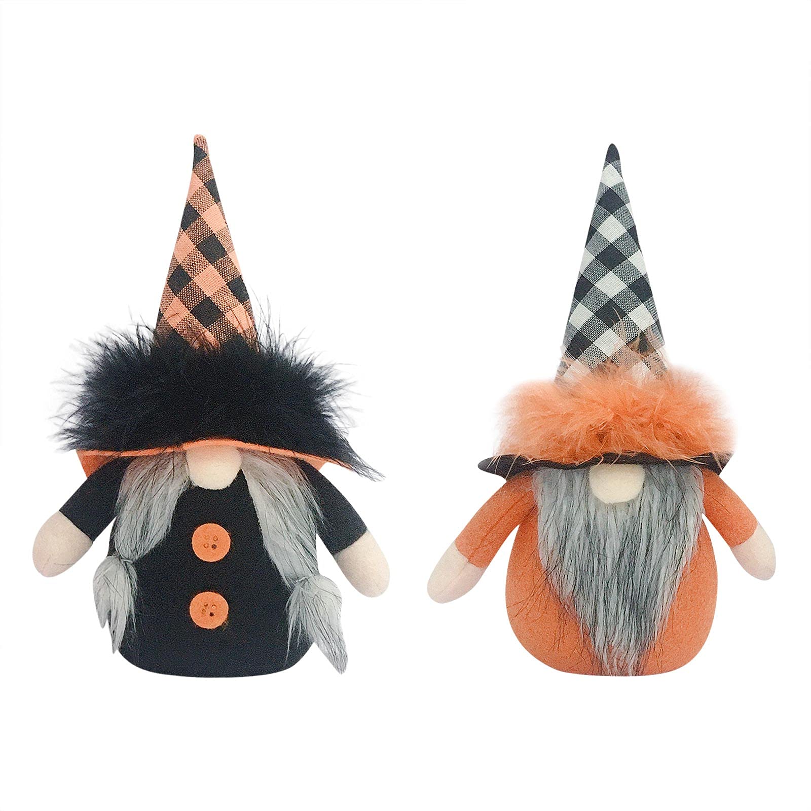 Halloween Gnome Plush Doll - Handmade Scandinavian Decor for Home & Party