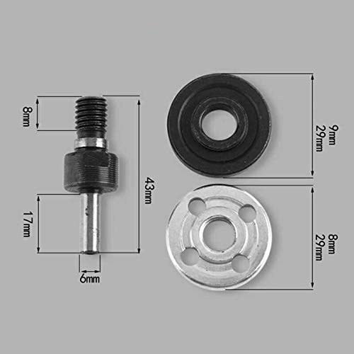 5Pcs Wrench Spanner Lock Flange Nut Set - Replacement Part for M.C Drill Chuck - Compatible with Electric Drill, Angle Grinder, Bosch, Milwaukee - Perfect for DIY Repairs & Tool Maintenance