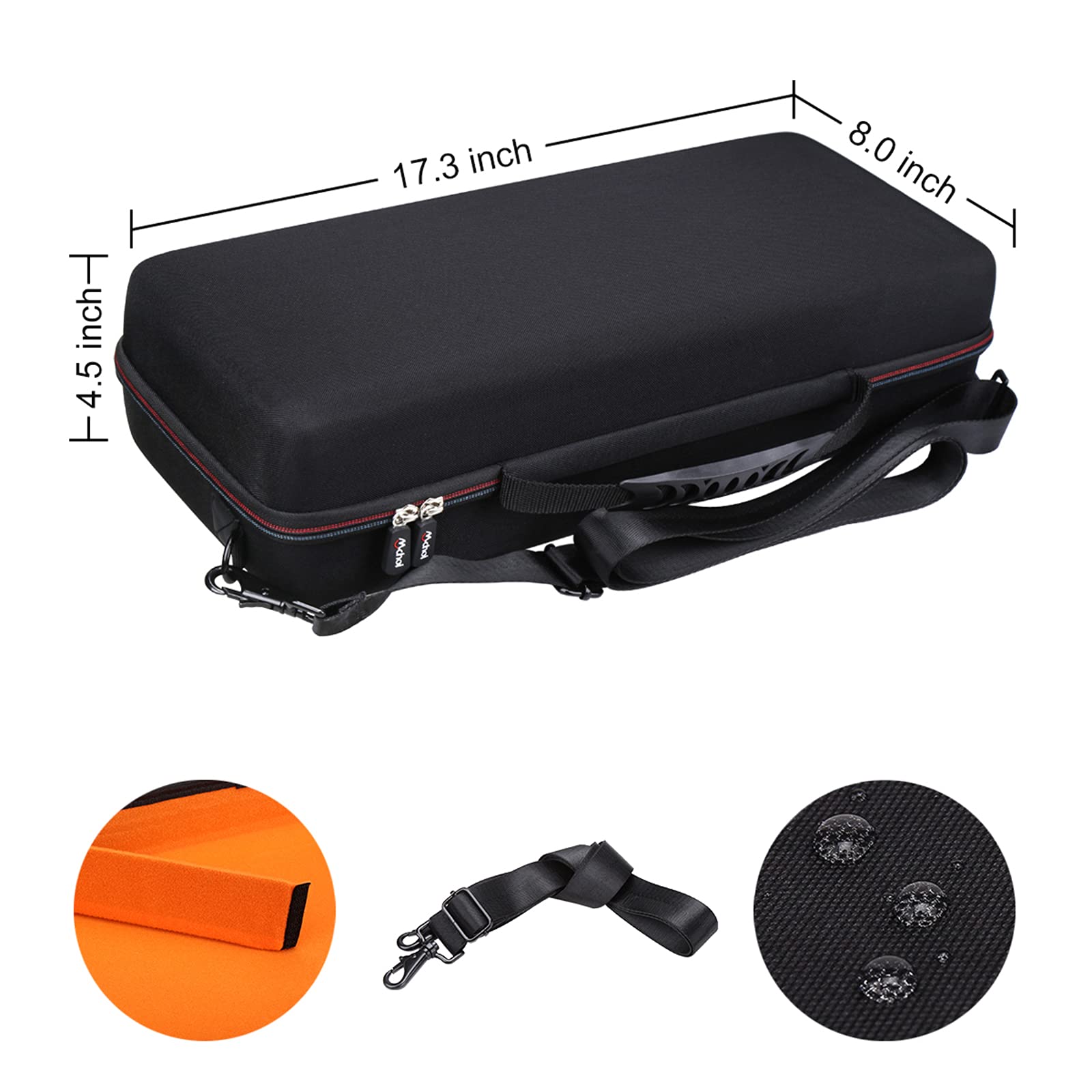 Premium Hard Travel Case for HP OfficeJet 250 All-in-One Portable Printer (CZ992A) - Durable Protective Cover for Business Travel & Mobile Printing