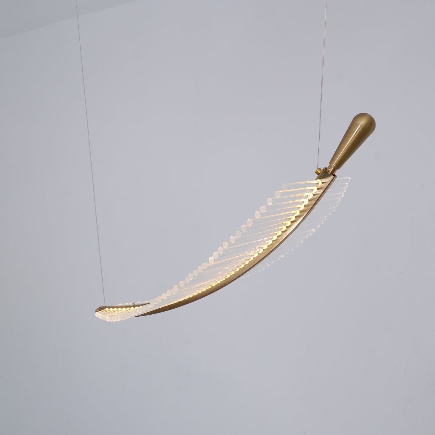 Modern Leaf LED Chandelier - Energy Efficient Crystal Ceiling Light Fixture for Dining Room, Living Room, Bedroom Decor