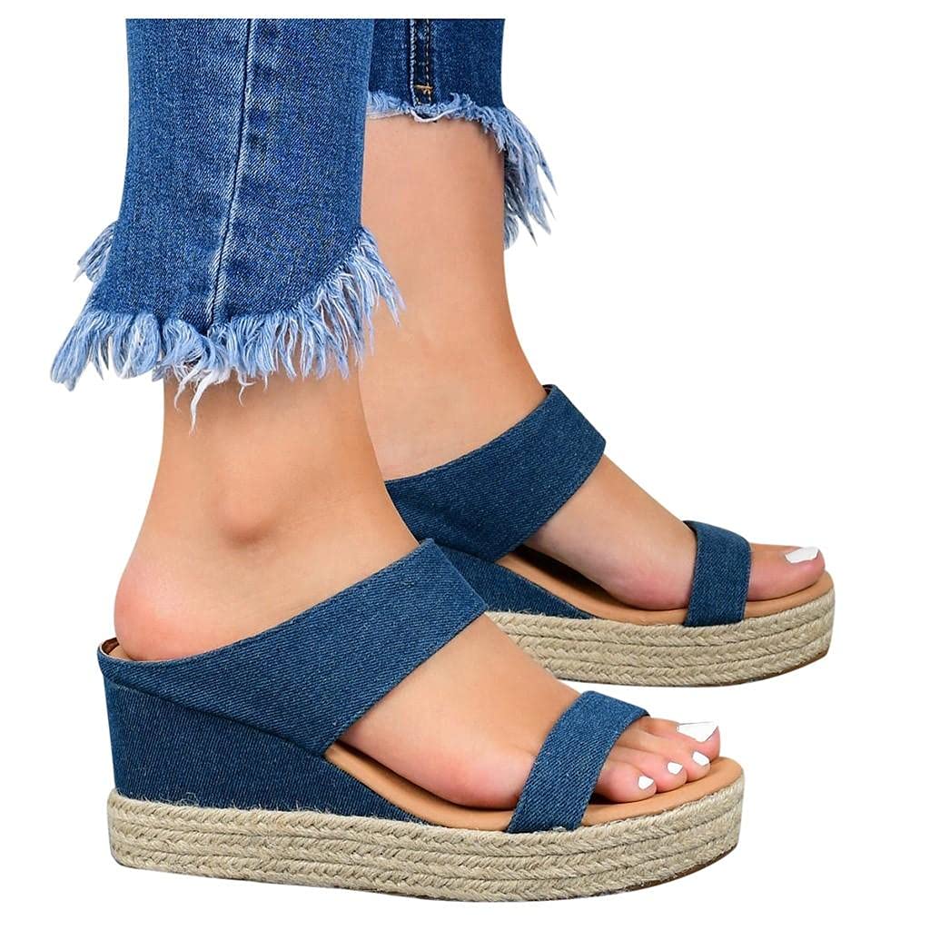 Letshop Women's Comfort Sandals - Flat Crystal T-Strap Slip-On Open Toe Flip Flops | Breathable Summer Beach Sandals for Walking, Travel & Casual Wear