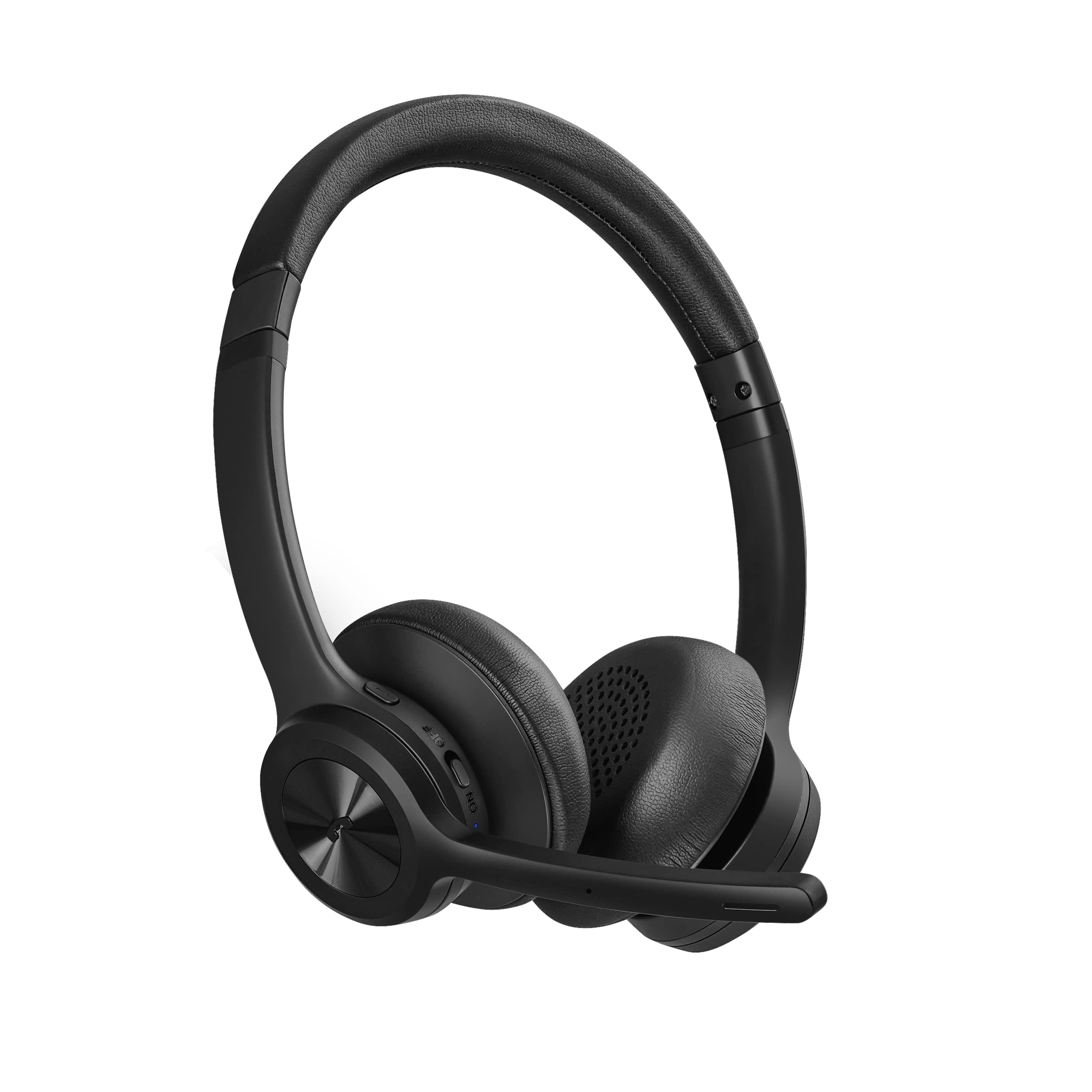 Bluetooth 5.2 Wireless Headphones with Noise Cancelling Mic, On-Ear Wireless Headset for Phone & Laptop, Ideal for Work, Gaming & Travel