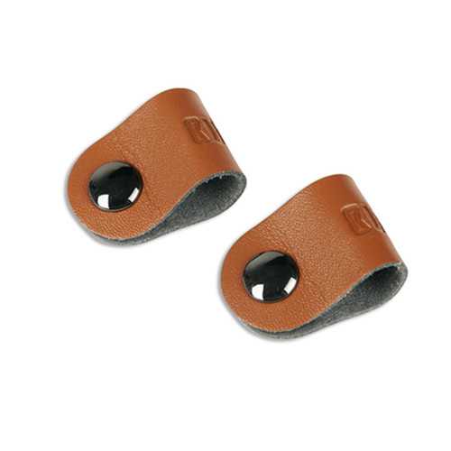 BUBM 2-Pack Leather Magnetic Cable Clips for Headphones & Charging Cords - Premium Desktop Organizer for Office, Home, and Travel Accessories