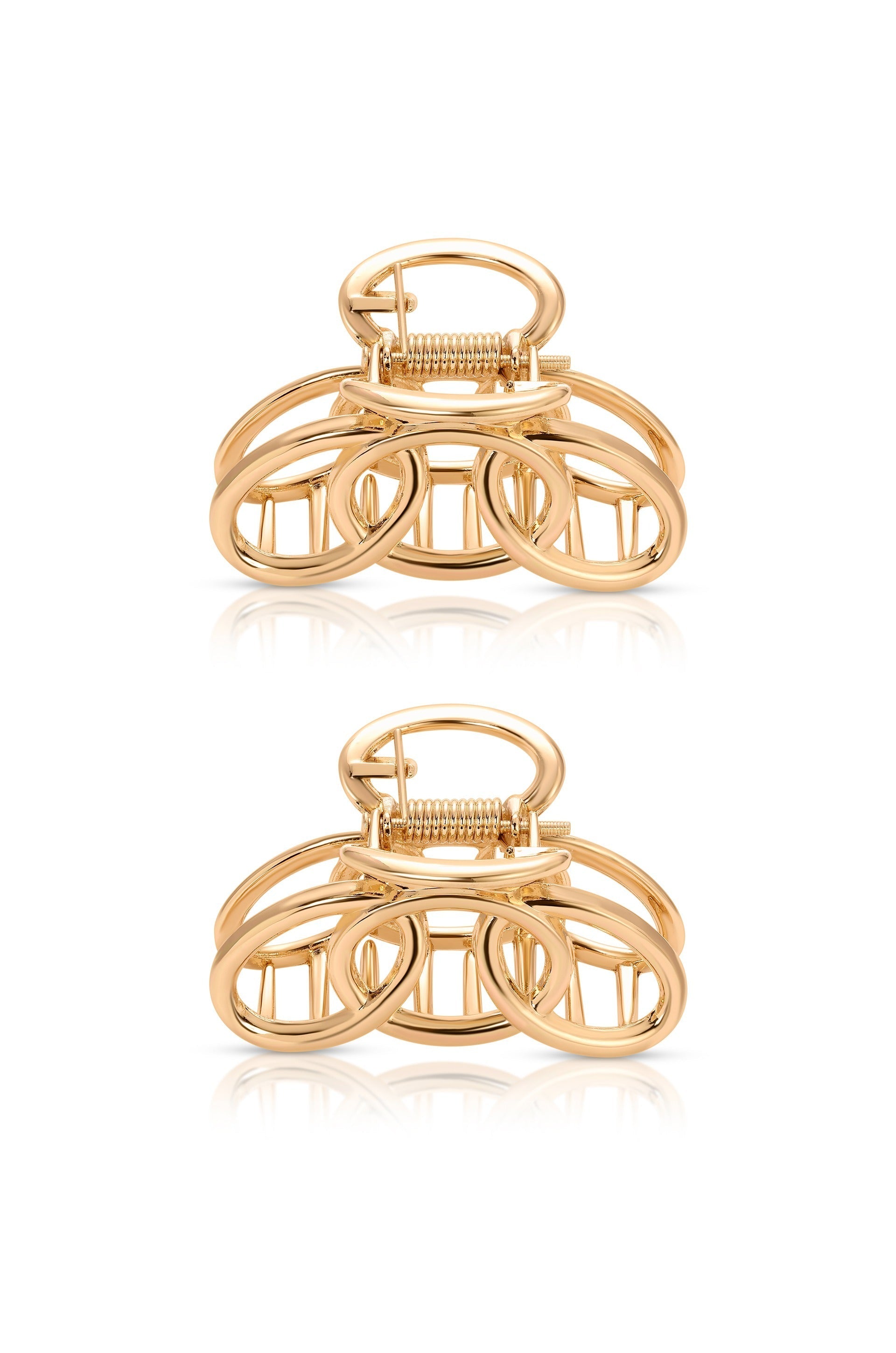 Elegant Gold Hair Clips Set for Women - Simple & Stylish Hair Accessories for Everyday Wear, Parties & Weddings