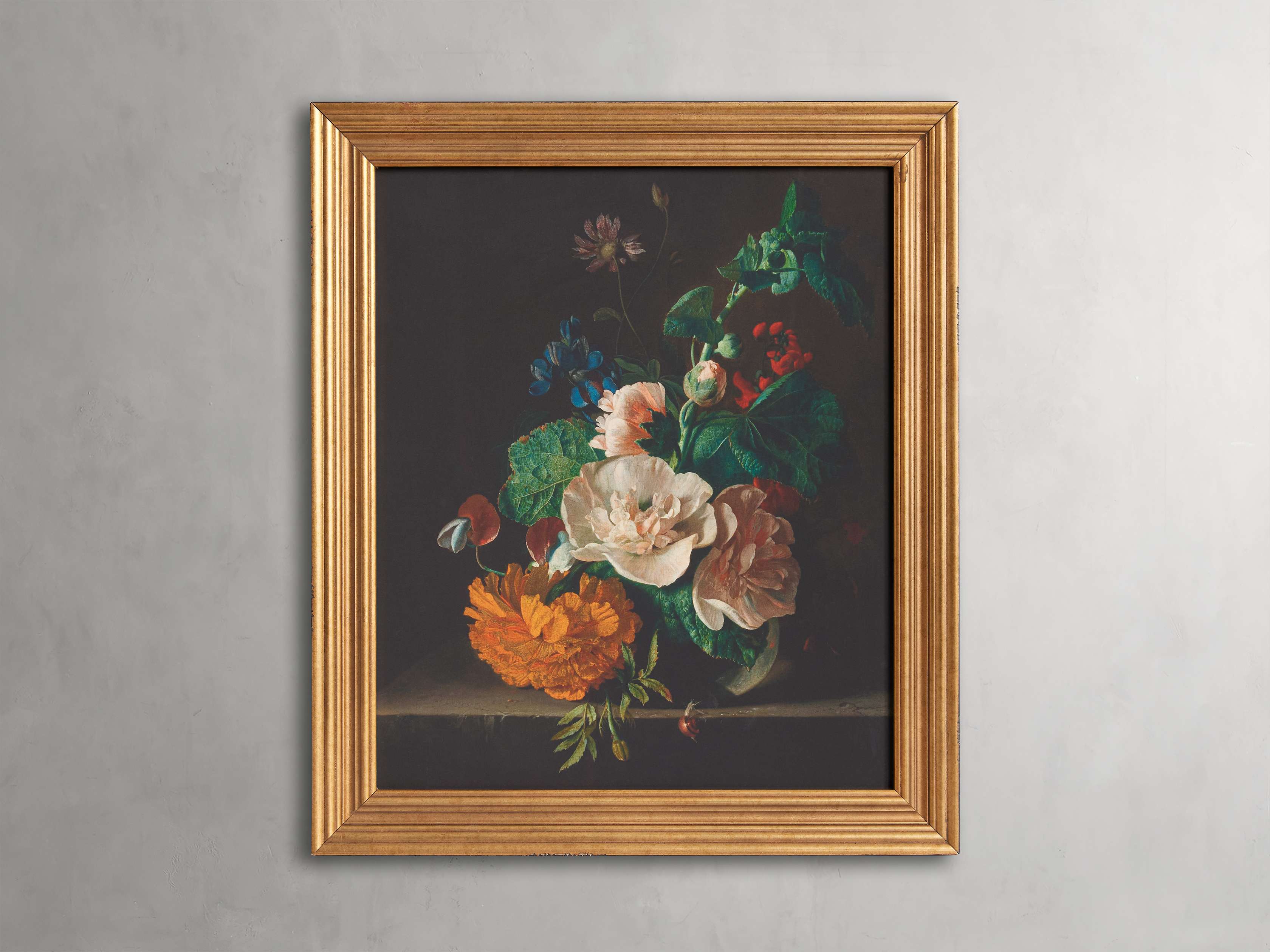 Buds and the Blooms Framed Print - Floral Wall Art Decor for Living Room, Bedroom & Office - Perfect for Home Decor and Gifts