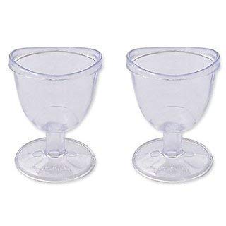 **ACi Smooth Plastic Transparent Eye Wash Cup (Pack of 2) – First Aid & Eye Care Essential for Home, Lab, and Workplace Safety**