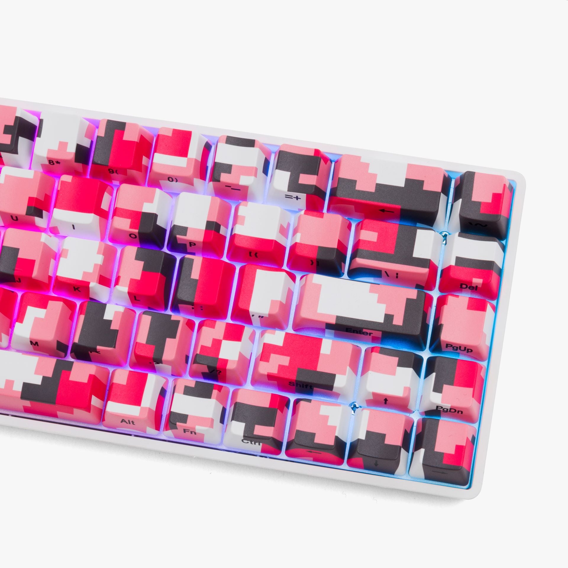 DIGICAMO Basecamp 65 Mechanical Gaming Keyboard - Pink | Compact 65% Layout, RGB Backlit, Wired USB-C | Perfect for Gaming, Office & Typing Enthusiasts