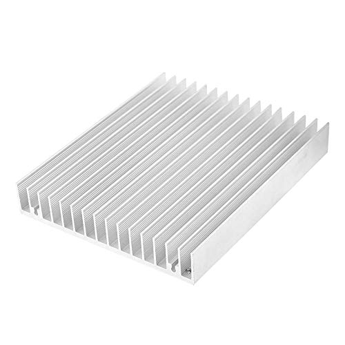 High-Quality Silver Aluminum Heat Sink 120x100x18mm - Efficient Heat Dissipation for Electronics Cooling - Perfect for PC, LED, and Power Supply Thermal Management