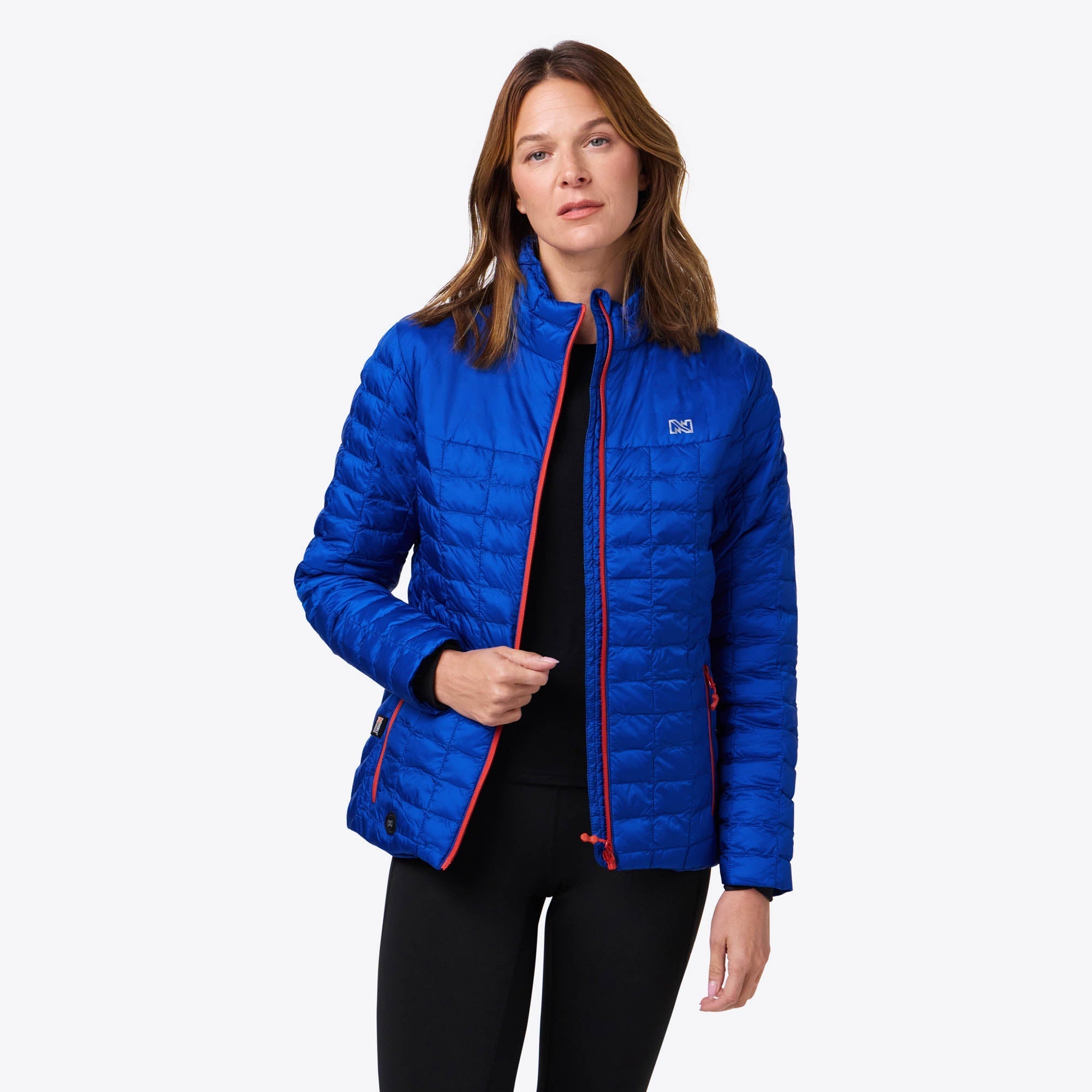 Women's Backcountry Heated Jacket - Battery-Powered Winter Coat with Adjustable Heat, Windproof & Waterproof for Skiing, Hiking & Outdoor Adventures (Buffalo Blue)