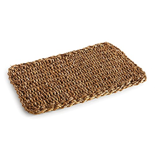 Napa Home & Garden Natural Seagrass Rectangular Placemats - Set of 4, Eco-Friendly Table Mats for Dining Room, Kitchen, and Outdoor Entertaining