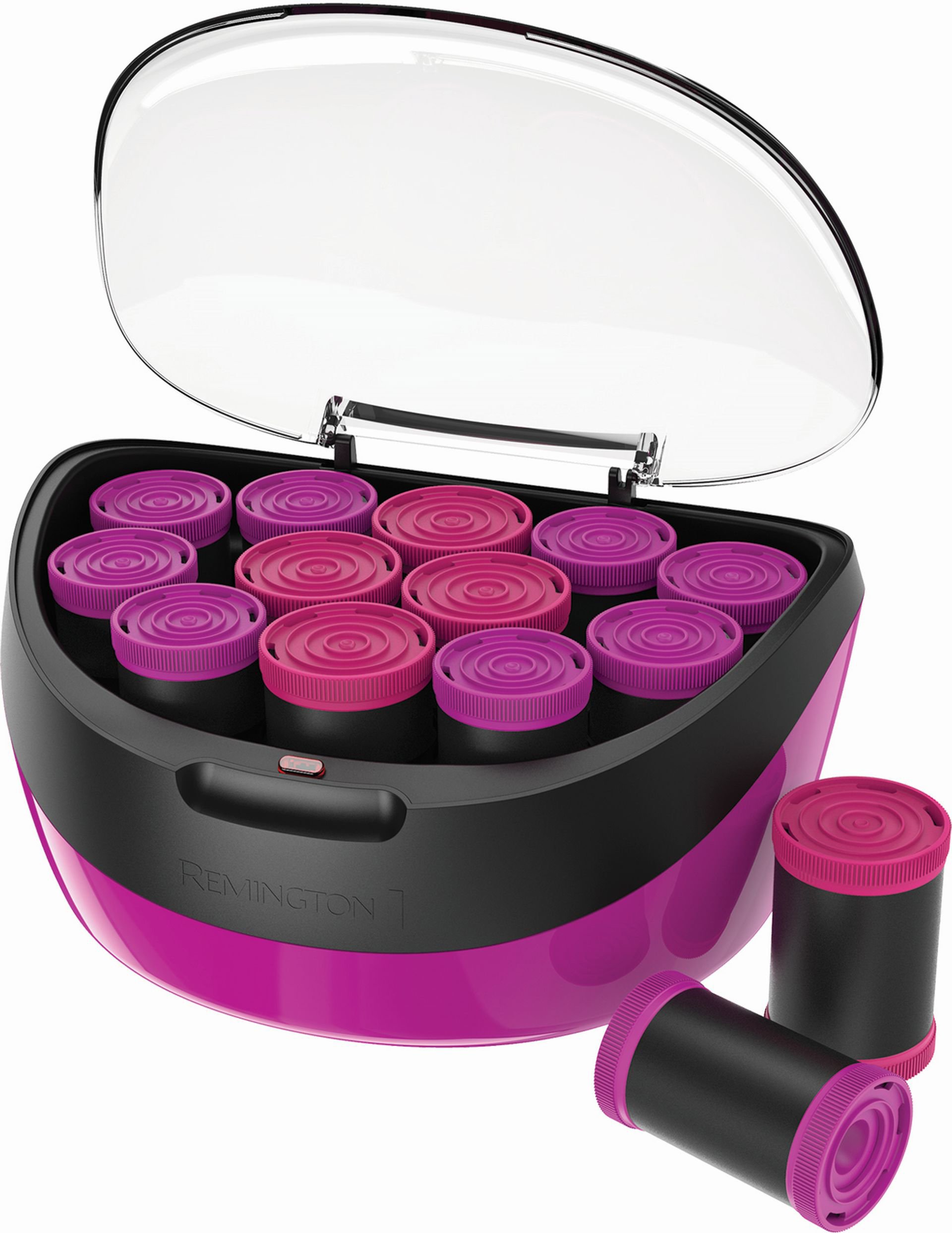 Remington H5670 Jumbo Rollers Set - 12 Hair Curlers (4x35mm & 8x40mm) with Ionic Ceramic & Velour Coating for Natural & Bouncy Curls | Perfect for Salon-Quality Styling at Home, Parties & Special Occasions