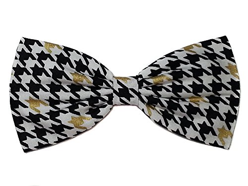 Black/Gold Houndstooth