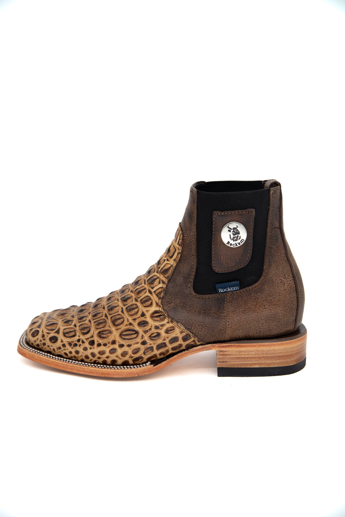Lomo De Nilo Square Toe Men's Boots - Comfortable Leather Ankle Booties for Casual & Work | Final Sale