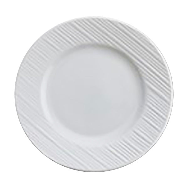 Alani 022444 Embossed B&B Plate - 6 3/4 Inch Porcelain Dinner Plates, Set of 48 - Elegant Tableware for Restaurants, Catering & Home Dining