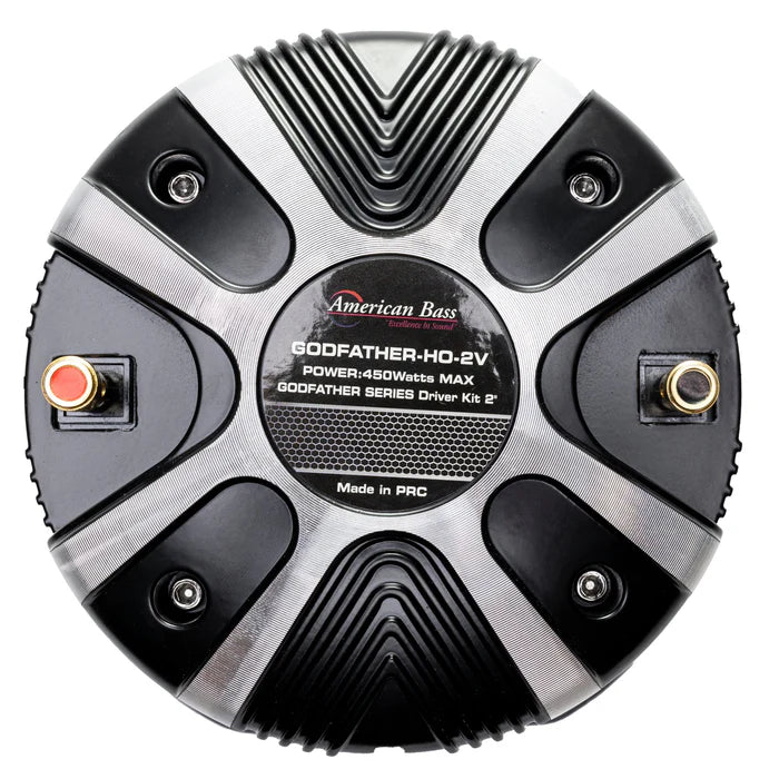 American Bass Godfather 2 Horn Driver - 100 Watts RMS High Power Car Audio Speaker for Enhanced Bass & Clear Sound - Perfect for Car Audio Systems, Trucks & Custom Vehicle Upgrades