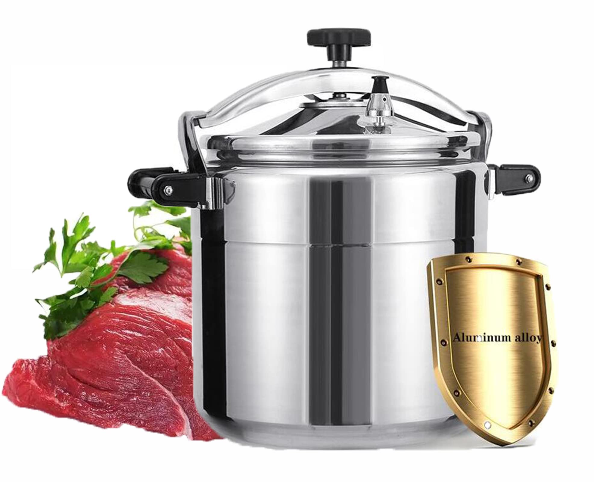 4L Aluminum Alloy Mini Pressure Cooker - Explosion-Proof & Super Safety Lock for Home & Hotel Kitchen Use | Safe & Durable for Daily Cooking, Meal Prep & Camping