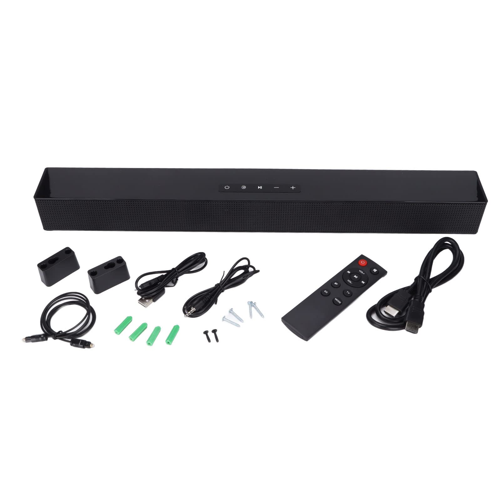 Smart Soundbar with Wireless Bluetooth & Subwoofer - Portable Speaker with Remote Control, 3.5mm Jack for TV, Home Theater & Gaming | Perfect for Living Room, Bedroom & Home Entertainment