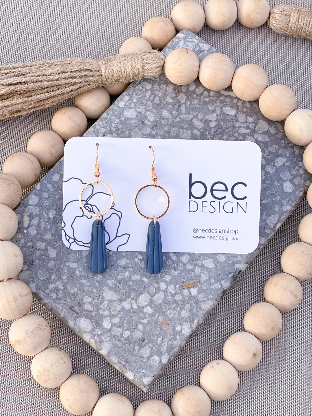 Handmade Iris Clay Earrings for Women - Boho Dangle Earrings for Daily Wear & Special Occasions | Lightweight & Hypoallergenic Jewelry Gift